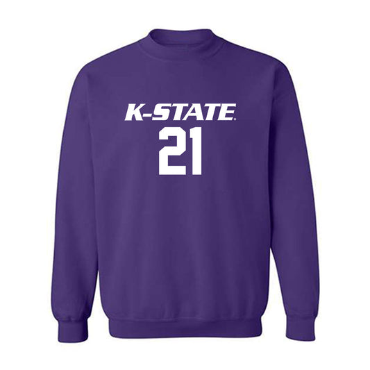Kansas State - NCAA Women's Volleyball : Reese Resmer - Replica Shersey Crewneck Sweatshirt-0