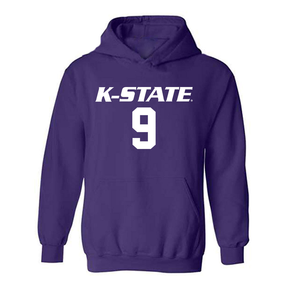 Kansas State - NCAA Women's Volleyball : Chandler Carter - Replica Shersey Hooded Sweatshirt-0