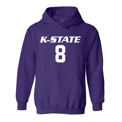 Kansas State - NCAA Women's Volleyball : Camdyn Stucky - Replica Shersey Hooded Sweatshirt-0