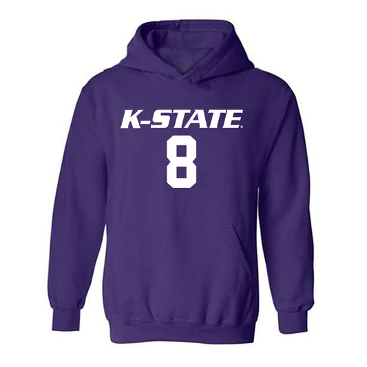 Kansas State - NCAA Women's Volleyball : Camdyn Stucky - Replica Shersey Hooded Sweatshirt-0