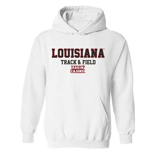 Louisiana - NCAA Men's Track & Field : Devonte Edwards - Classic Shersey Hooded Sweatshirt-0