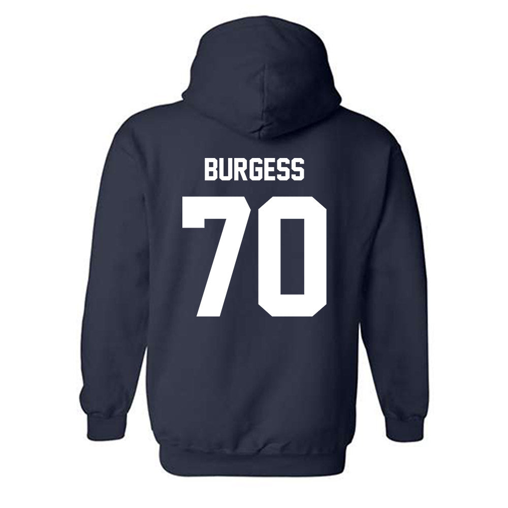 Georgia Southern - NCAA Football : Jalen Burgess - Classic Fashion Shersey Hooded Sweatshirt-1
