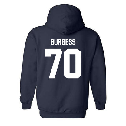 Georgia Southern - NCAA Football : Jalen Burgess - Classic Fashion Shersey Hooded Sweatshirt-1