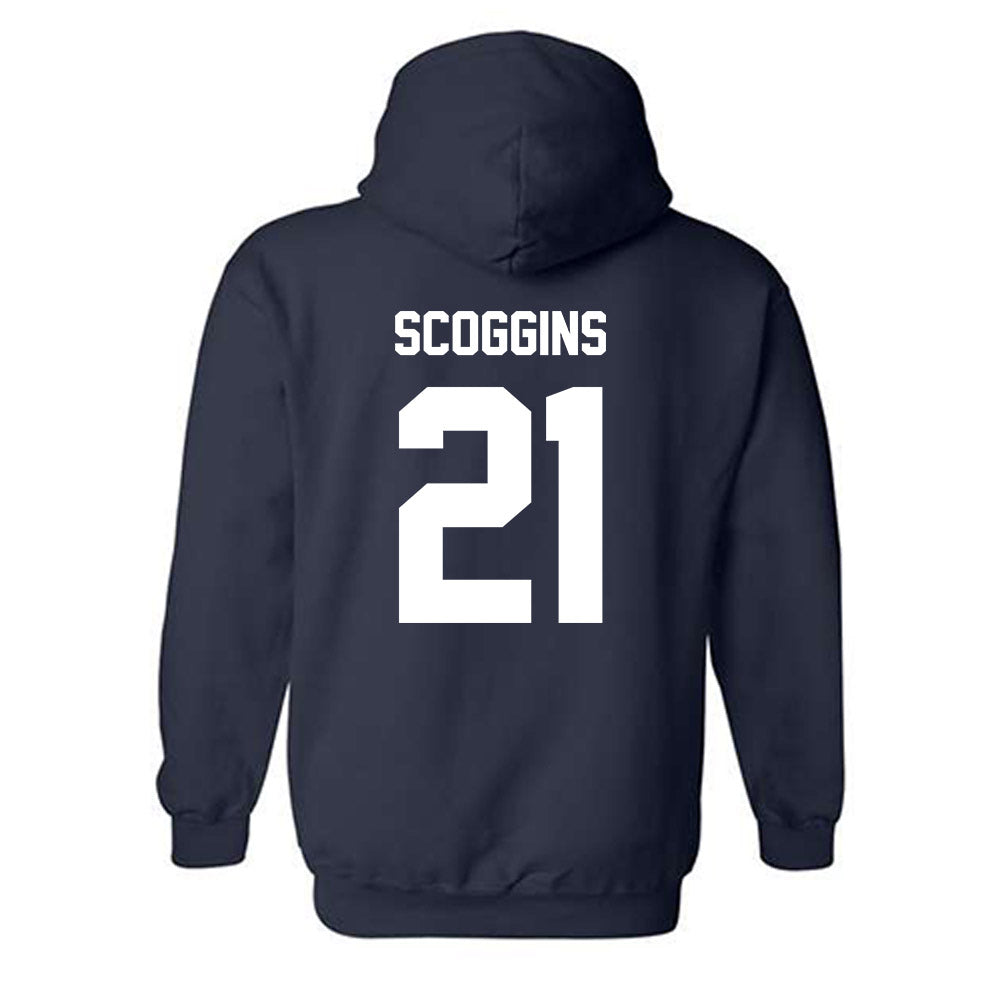 Georgia Southern - NCAA Women's Basketball : Laney Scoggins - Classic Fashion Shersey Hooded Sweatshirt-1