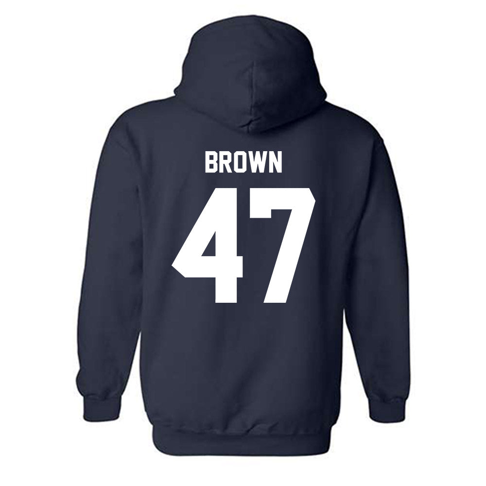 Georgia Southern - NCAA Football : Xavier Brown - Classic Fashion Shersey Hooded Sweatshirt-1