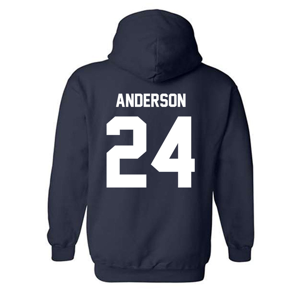 Georgia Southern - NCAA Women's Basketball : Kishyah Anderson - Classic Fashion Shersey Hooded Sweatshirt-1