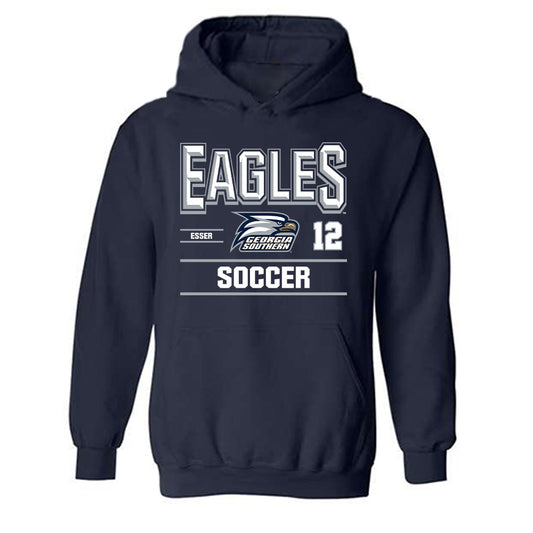 Georgia Southern - NCAA Women's Soccer : Hailey Esser - Classic Fashion Shersey Hooded Sweatshirt-0