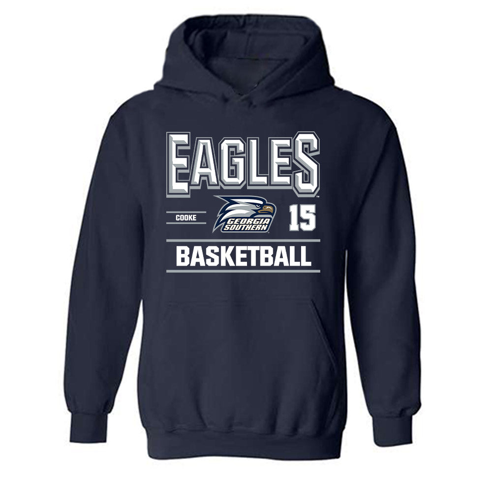 Georgia Southern - NCAA Women's Basketball : Armani Cooke - Classic Fashion Shersey Hooded Sweatshirt-0