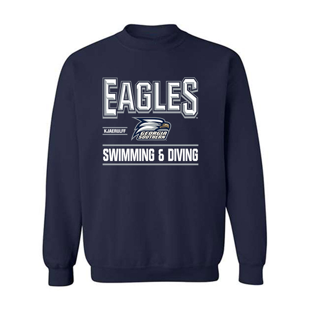 Georgia Southern - NCAA Women's Swimming & Diving : Victoria Kjaerulff - Classic Fashion Shersey Crewneck Sweatshirt-0
