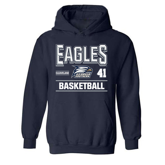 Georgia Southern - NCAA Women's Basketball : Kayla Cleaveland - Classic Fashion Shersey Hooded Sweatshirt-0