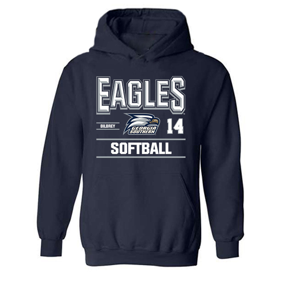 Georgia Southern - NCAA Softball : Jaycee Bilbrey - Classic Fashion Shersey Hooded Sweatshirt-0