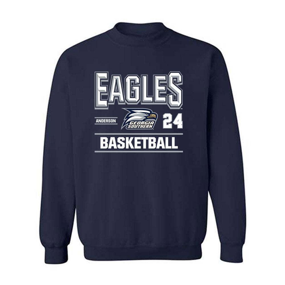 Georgia Southern - NCAA Women's Basketball : Kishyah Anderson - Classic Fashion Shersey Crewneck Sweatshirt-0