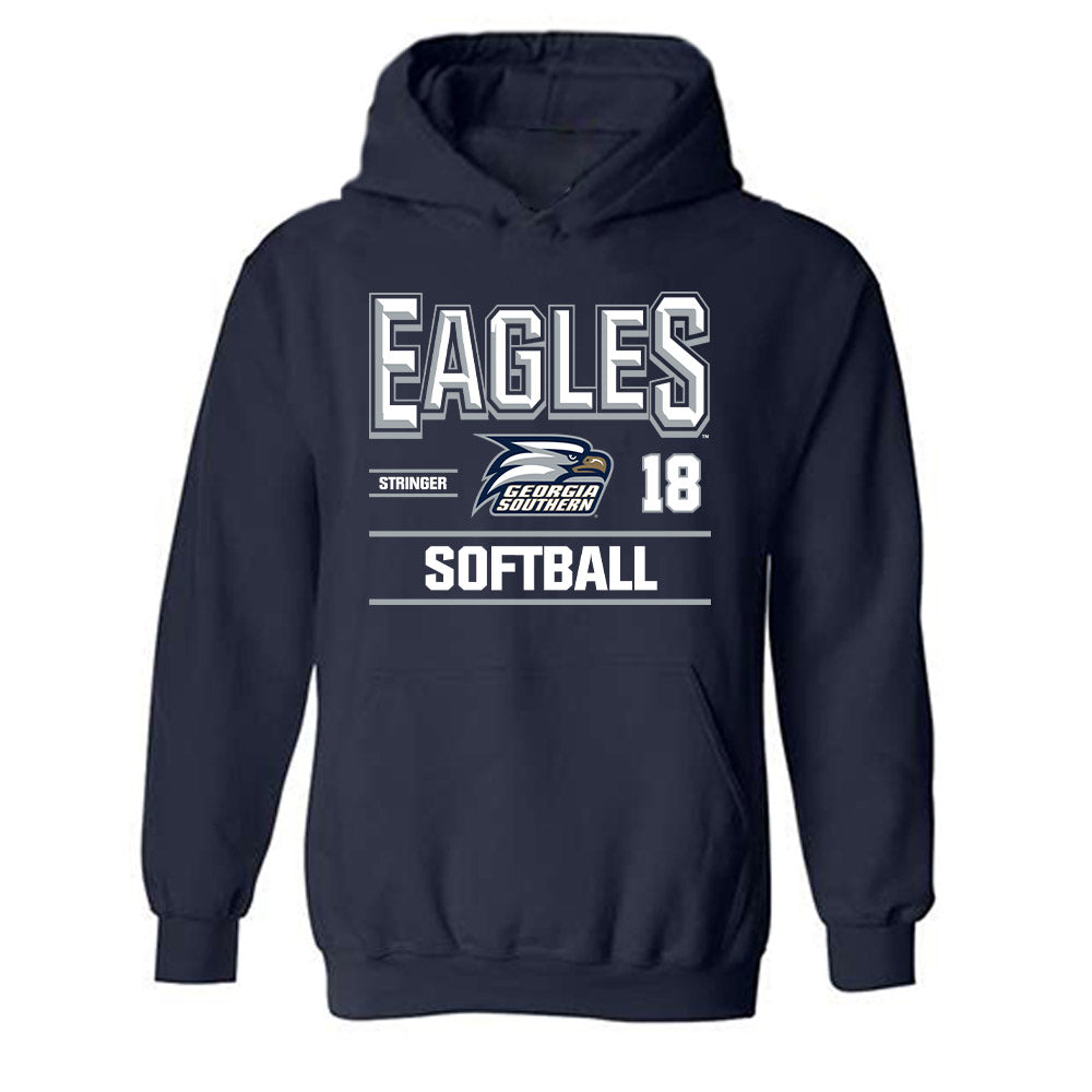 Georgia Southern - NCAA Softball : Shaylin Stringer - Classic Fashion Shersey Hooded Sweatshirt-0