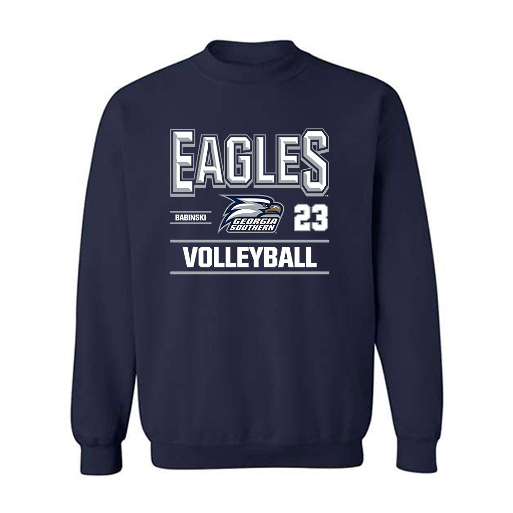 Georgia Southern - NCAA Women's Volleyball : Gabriella Babinski - Classic Fashion Shersey Crewneck Sweatshirt-0