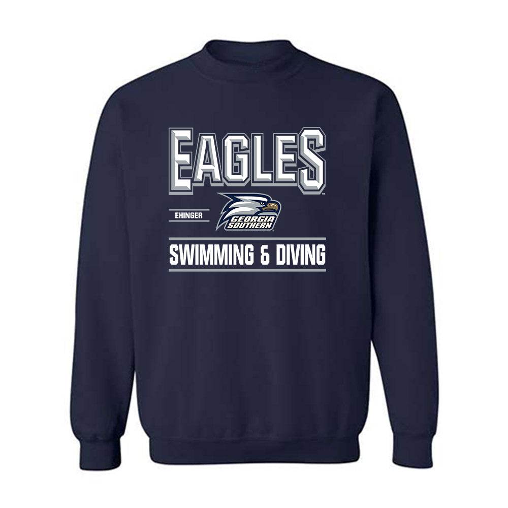 Georgia Southern - NCAA Women's Swimming & Diving : Ava Ehinger - Classic Fashion Shersey Crewneck Sweatshirt-0