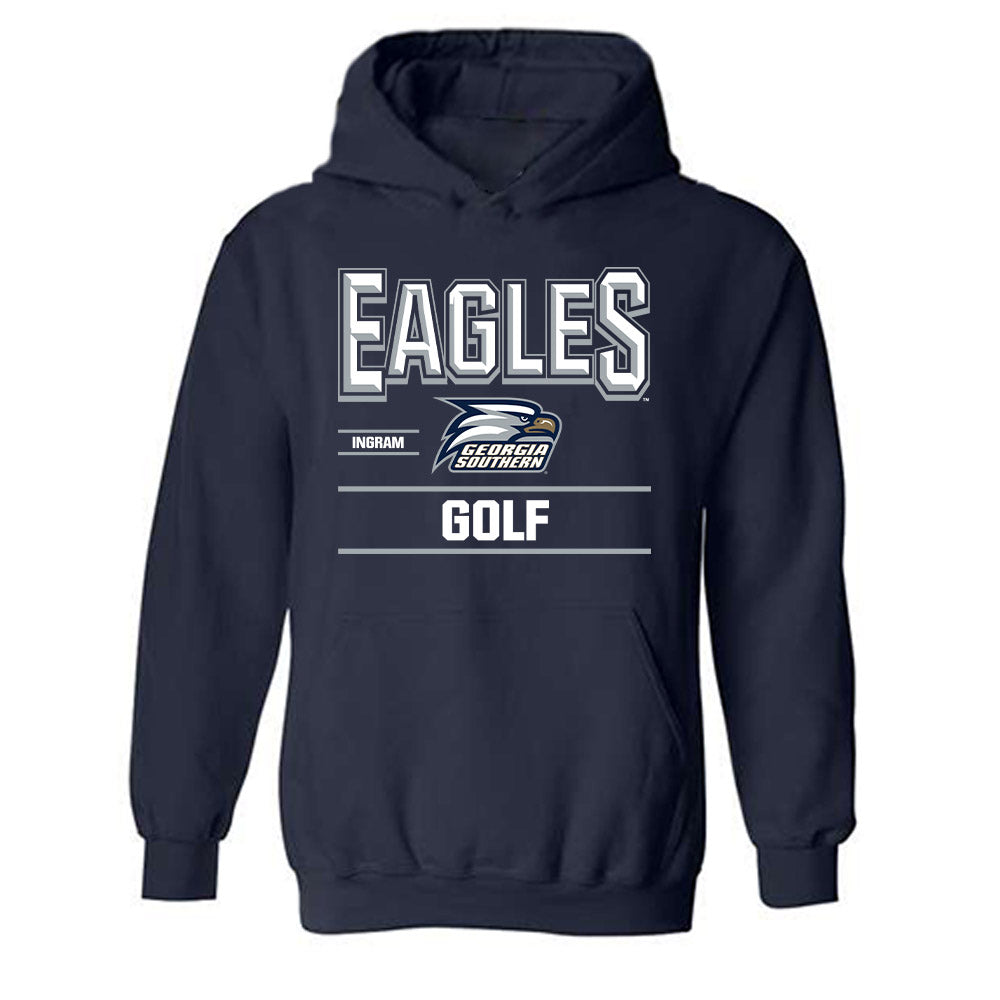 Georgia Southern - NCAA Men's Golf : Hogan Ingram - Classic Fashion Shersey Hooded Sweatshirt-0