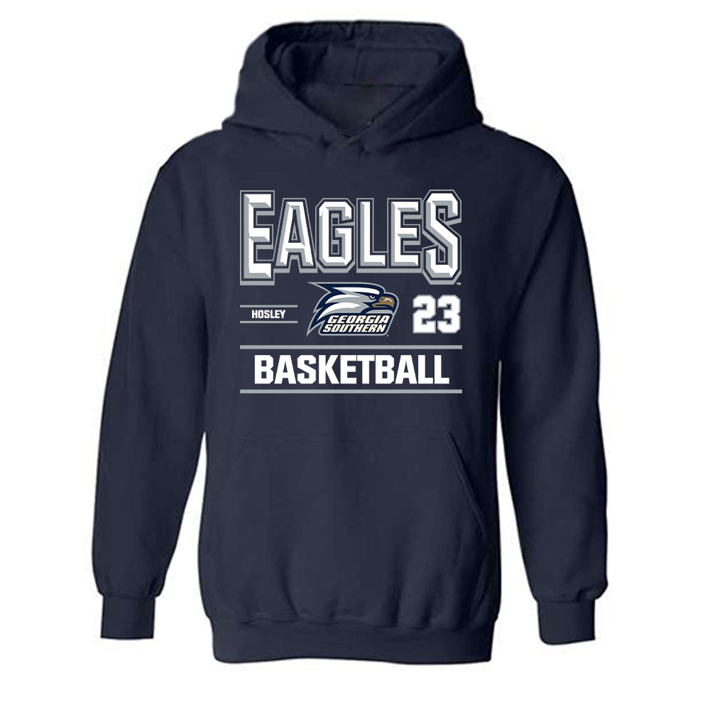 Georgia Southern - NCAA Women's Basketball : Mckayla Hosley - Classic Fashion Shersey Hooded Sweatshirt-0
