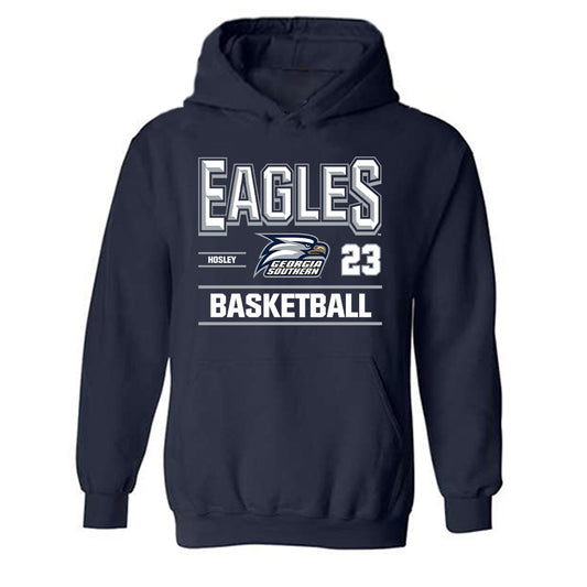Georgia Southern - NCAA Women's Basketball : Mckayla Hosley - Classic Fashion Shersey Hooded Sweatshirt-0