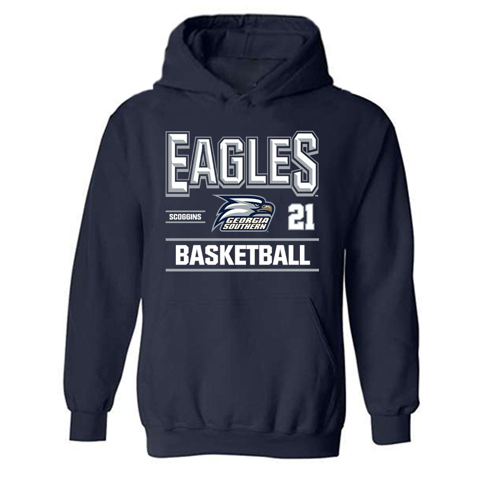 Georgia Southern - NCAA Women's Basketball : Laney Scoggins - Classic Fashion Shersey Hooded Sweatshirt-0