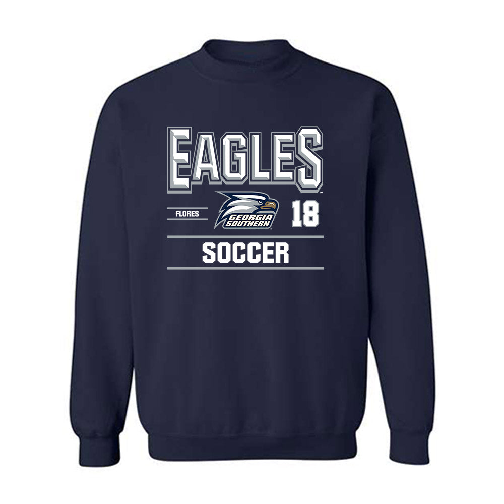 Georgia Southern - NCAA Men's Soccer : Manuel Flores - Classic Fashion Shersey Crewneck Sweatshirt-0