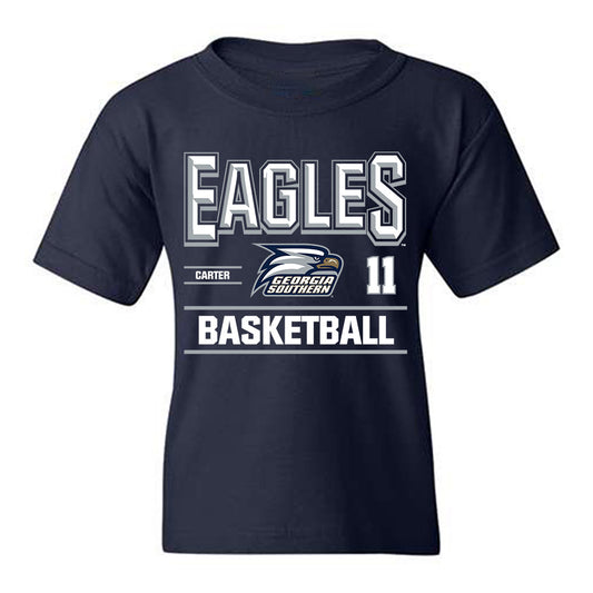 Georgia Southern - NCAA Men's Basketball : Shainen Carter - Classic Fashion Shersey Youth T-Shirt-0