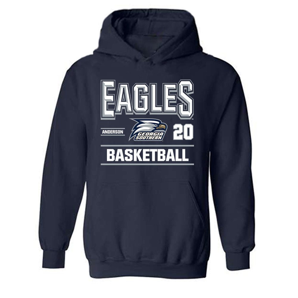 Georgia Southern - NCAA Women's Basketball : Lia Anderson - Classic Fashion Shersey Hooded Sweatshirt-0