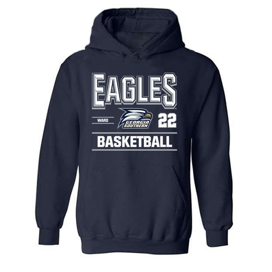 Georgia Southern - NCAA Women's Basketball : Destini Ward - Classic Fashion Shersey Hooded Sweatshirt-0