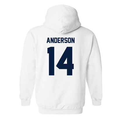 Georgia Southern - NCAA Women's Basketball : Kiara Anderson - Classic Fashion Shersey Hooded Sweatshirt-1