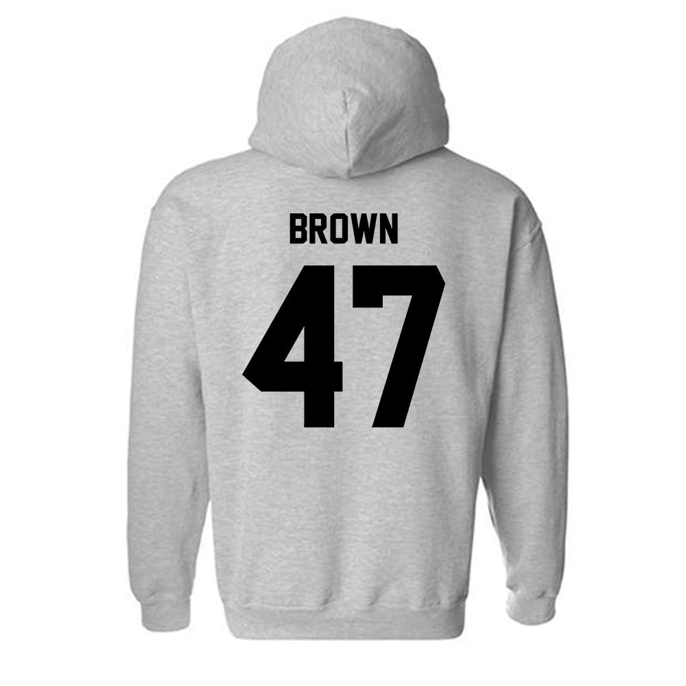 Georgia Southern - NCAA Football : Xavier Brown - Classic Fashion Shersey Hooded Sweatshirt-1
