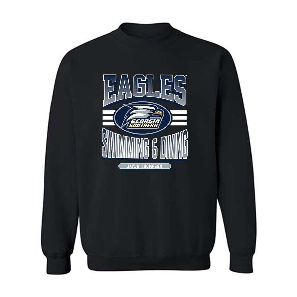 Georgia Southern - NCAA Women's Swimming & Diving : Jayla Thompson - Classic Fashion Shersey Crewneck Sweatshirt-0