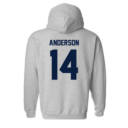 Georgia Southern - NCAA Women's Basketball : Kiara Anderson - Classic Fashion Shersey Hooded Sweatshirt-1