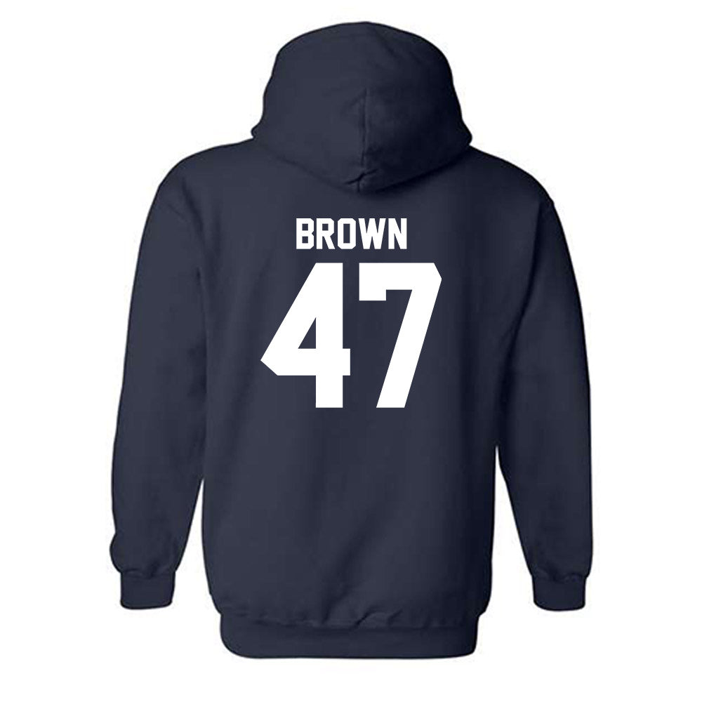 Georgia Southern - NCAA Football : Xavier Brown - Classic Shersey Hooded Sweatshirt-1