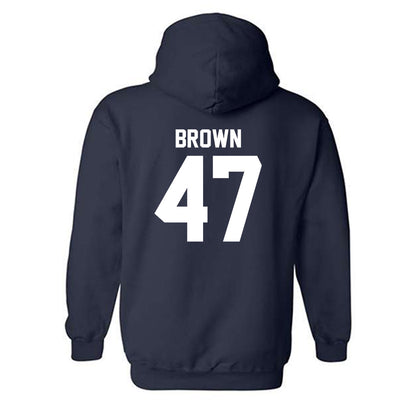 Georgia Southern - NCAA Football : Xavier Brown - Classic Shersey Hooded Sweatshirt-1