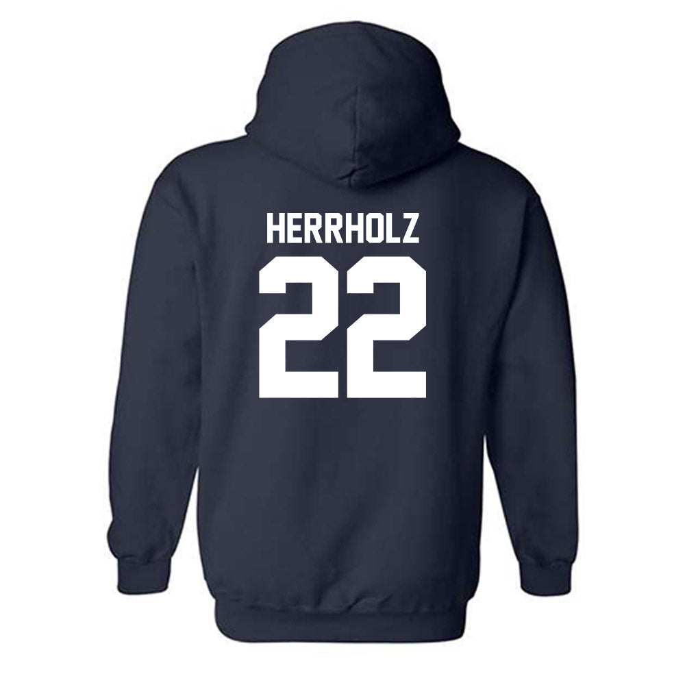Georgia Southern - NCAA Baseball : Jp Herrholz - Classic Shersey Hooded Sweatshirt-1