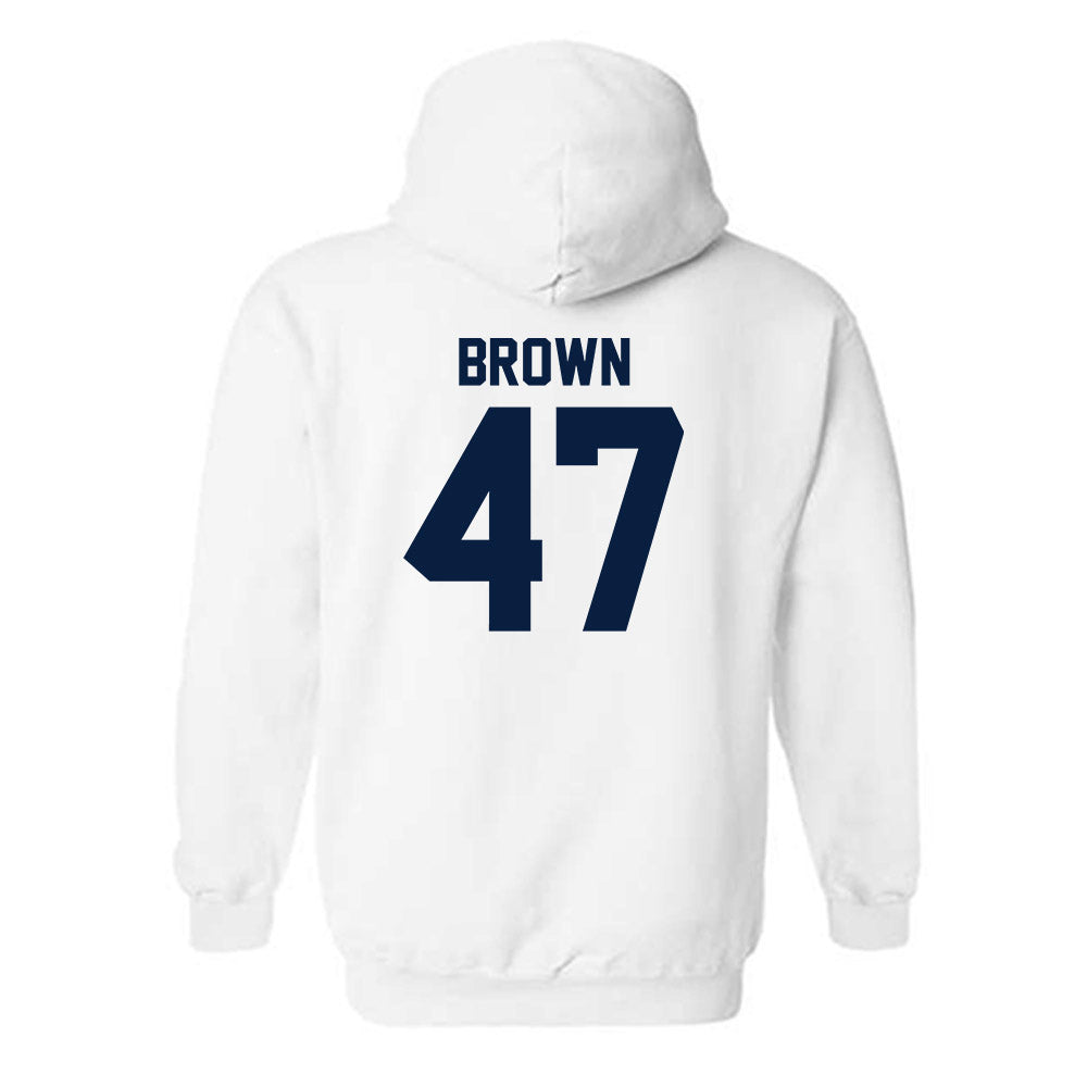 Georgia Southern - NCAA Football : Xavier Brown - Classic Shersey Hooded Sweatshirt-1