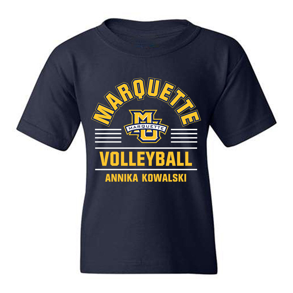 Marquette - NCAA Women's Volleyball : Annika Kowalski - Youth T-Shirt-0
