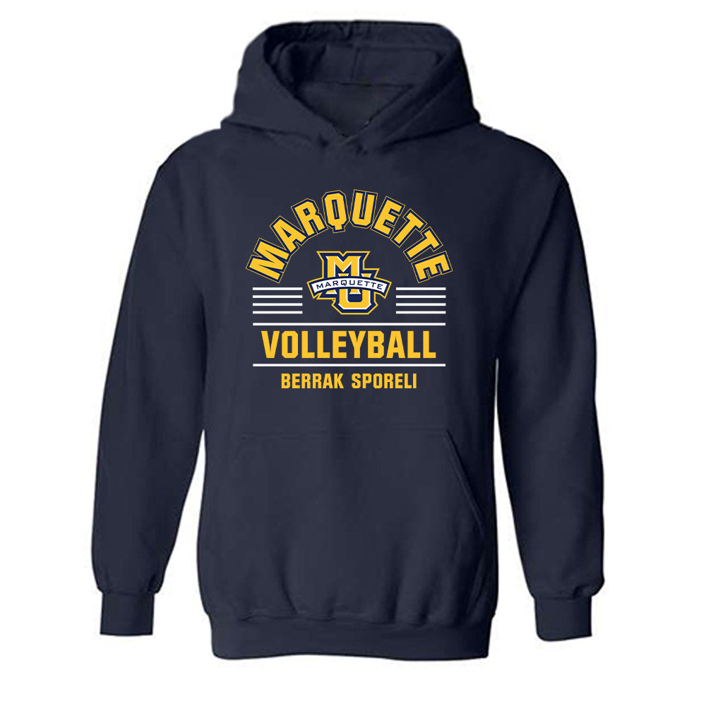 Marquette - NCAA Women's Volleyball : Berrak Sporeli - Classic Fashion Shersey Hooded Sweatshirt-0