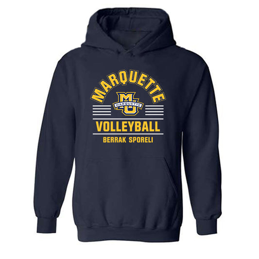 Marquette - NCAA Women's Volleyball : Berrak Sporeli - Classic Fashion Shersey Hooded Sweatshirt-0