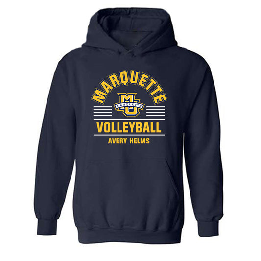 Marquette - NCAA Women's Volleyball : Avery Helms - Classic Fashion Shersey Hooded Sweatshirt-0
