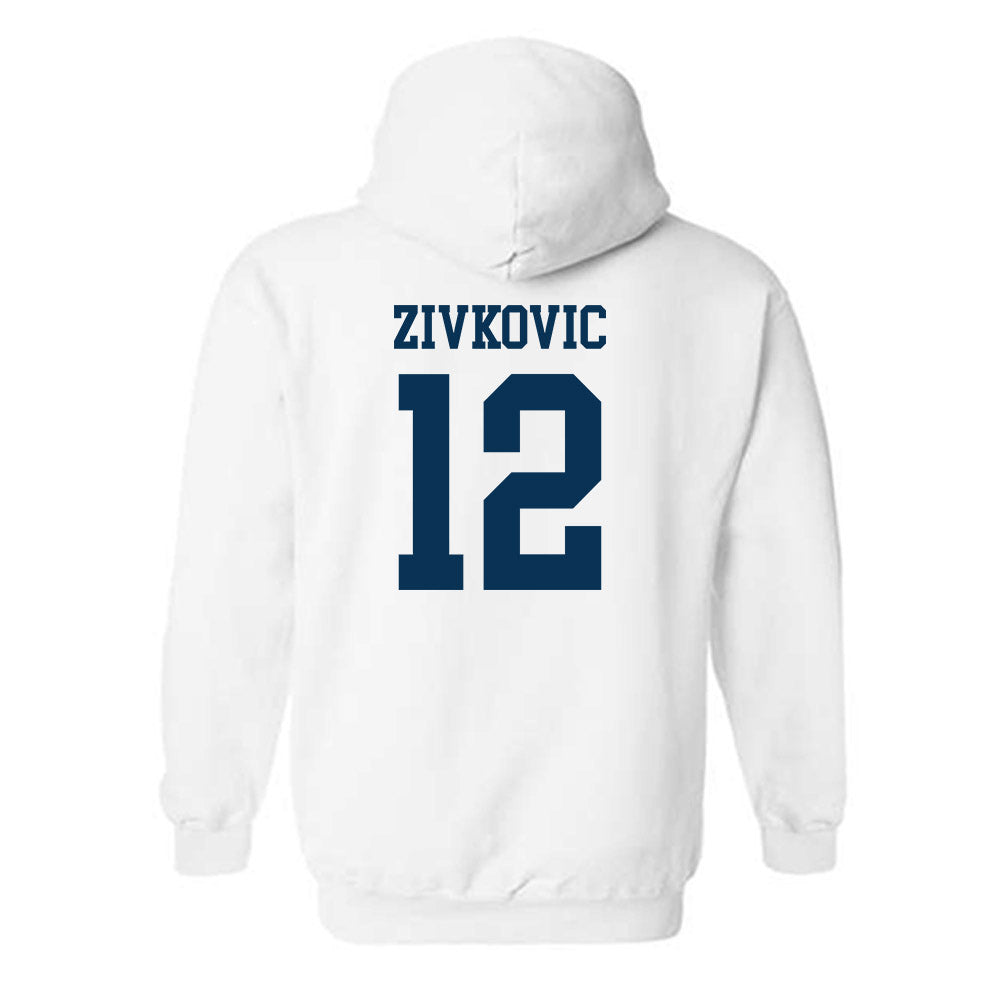 Old Dominion - NCAA Men's Soccer : Mile Zivkovic - Classic Shersey Hooded Sweatshirt-1
