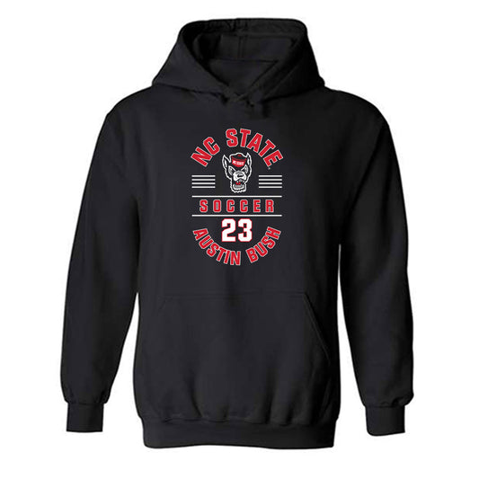 NC State - NCAA Men's Soccer : Austin Bush - Classic Fashion Shersey Hooded Sweatshirt-0