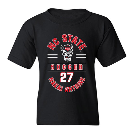NC State - NCAA Men's Soccer : Nakai Antoine - Classic Fashion Shersey Youth T-Shirt-0