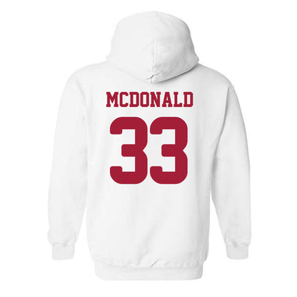 Arkansas - NCAA Women's Soccer : Madden McDonald - Replica Shersey Hooded Sweatshirt-1