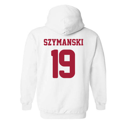 Arkansas - NCAA Women's Soccer : Paige Szymanski - Replica Shersey Hooded Sweatshirt-1