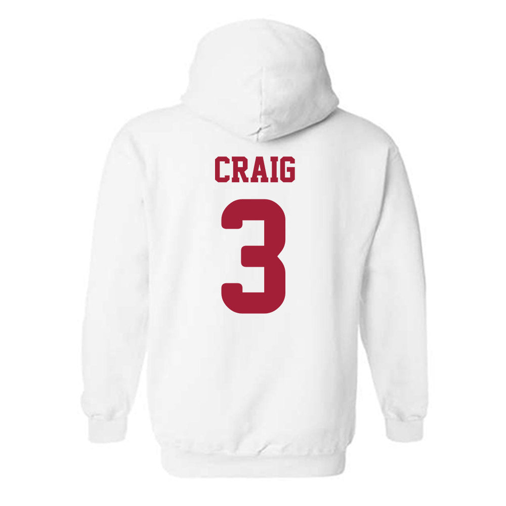 Arkansas - NCAA Women's Soccer : Nuria Craig - Replica Shersey Hooded Sweatshirt-1