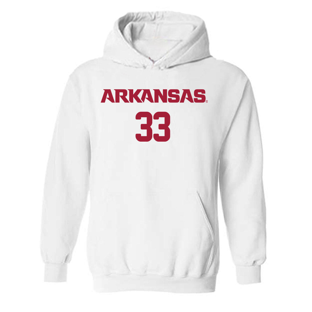 Arkansas - NCAA Women's Soccer : Madden McDonald - Replica Shersey Hooded Sweatshirt-0