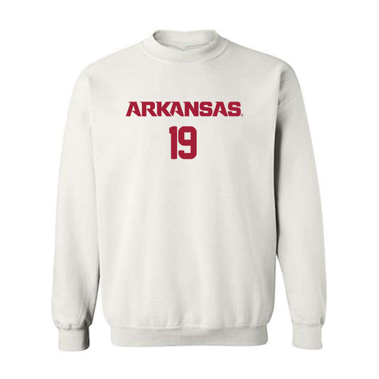 Arkansas - NCAA Women's Soccer : Paige Szymanski - Replica Shersey Crewneck Sweatshirt-0