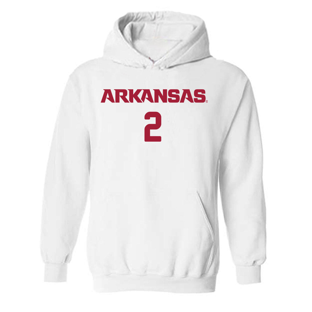 Arkansas - NCAA Women's Soccer : Keegan Smith - Replica Shersey Hooded Sweatshirt-0
