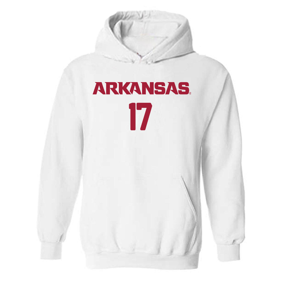 Arkansas - NCAA Women's Soccer : Kennedy Ball - Replica Shersey Hooded Sweatshirt-0