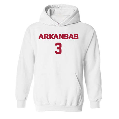Arkansas - NCAA Women's Soccer : Nuria Craig - Replica Shersey Hooded Sweatshirt-0